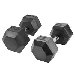 Haltères hexagonales 30kg Fitness Tech Set 2 Unités