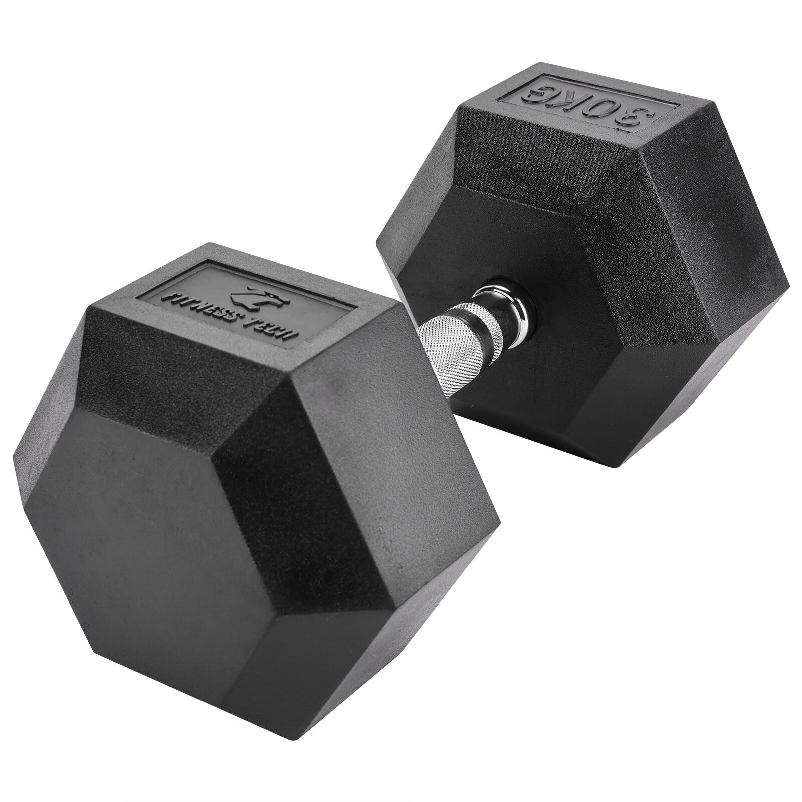 Haltères hexagonales 30kg Fitness Tech Set 2 Unités 2/8