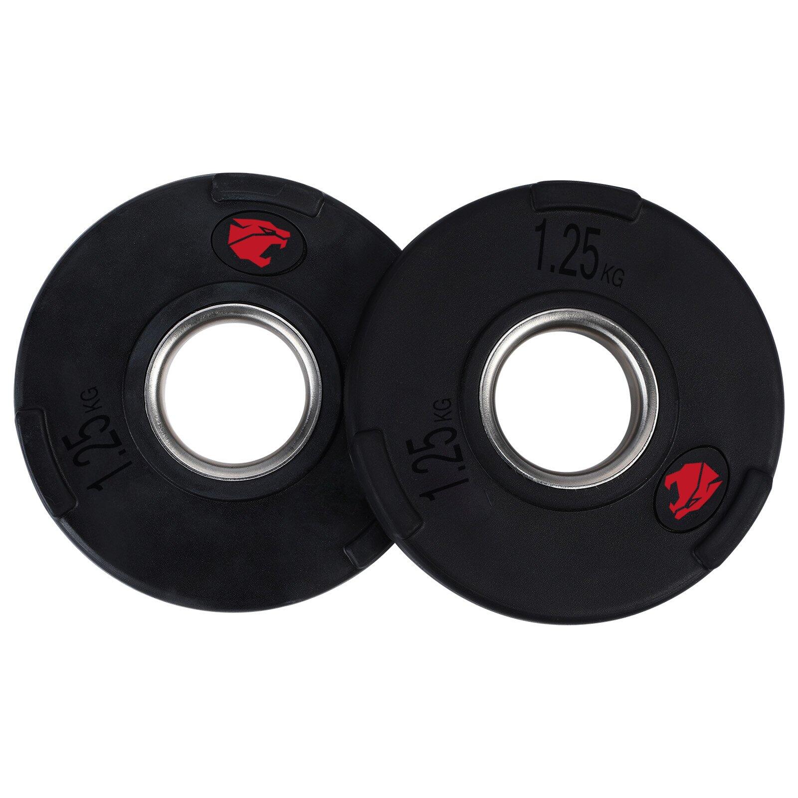 Discos de musculação 1,25 kg 50mm fitness tech conjunto 2 unidades