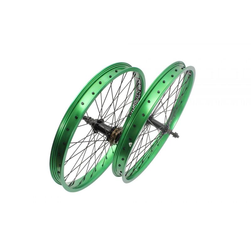 Set roți BMX KHE PRISM 20 inch verde