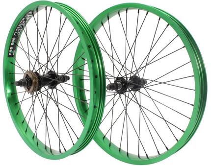 Zestaw kół BMX KHE PRISM 20 cali zielony