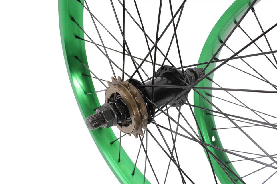 Zestaw kół BMX KHE PRISM 20 cali zielony