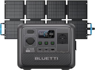 Generatore solare BLUETTI AC50B 700W con pannello solare 60W per escursioni