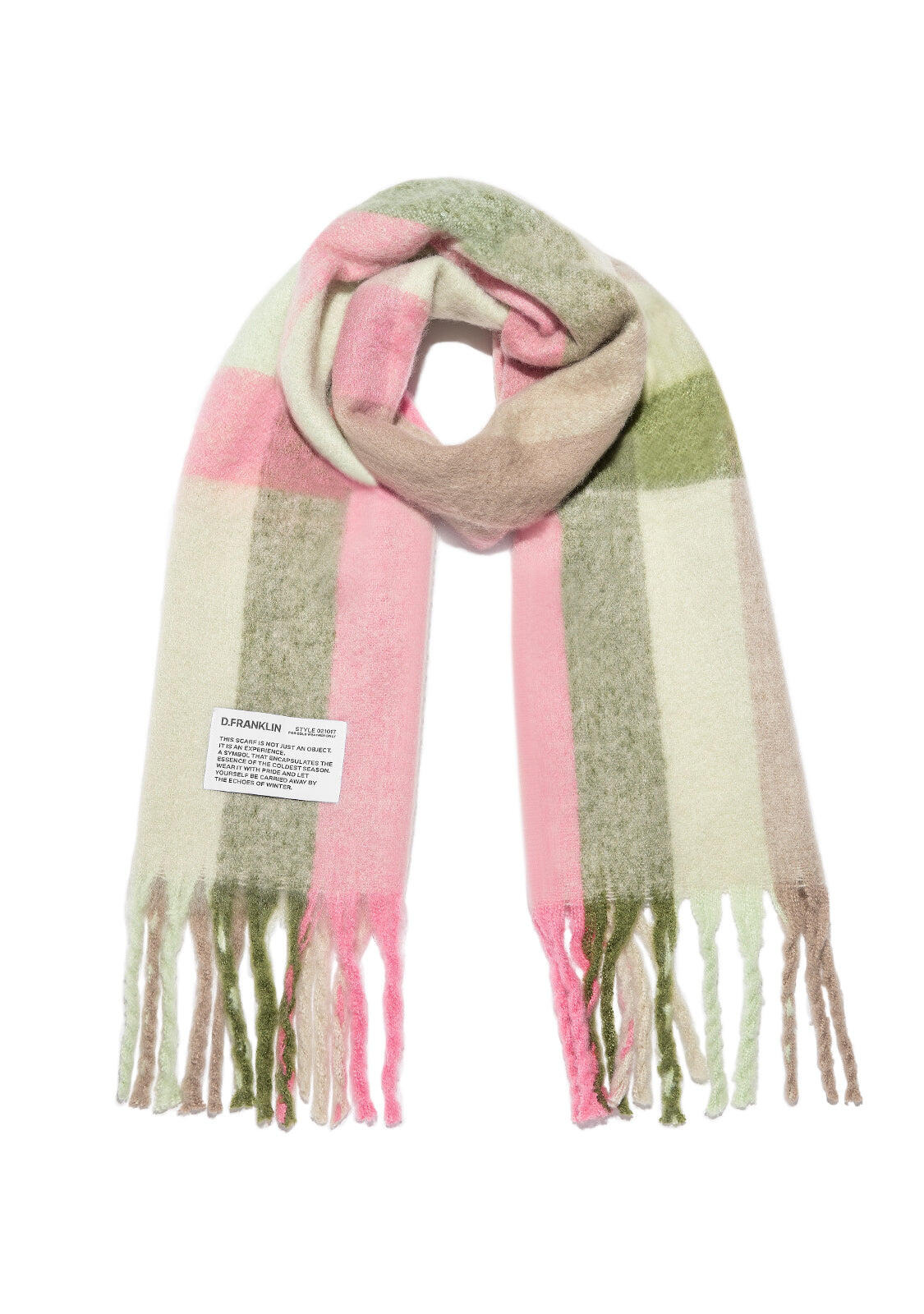 Sciarpa D. Franklin Nordic Bomb Plaid Scarf 4/5