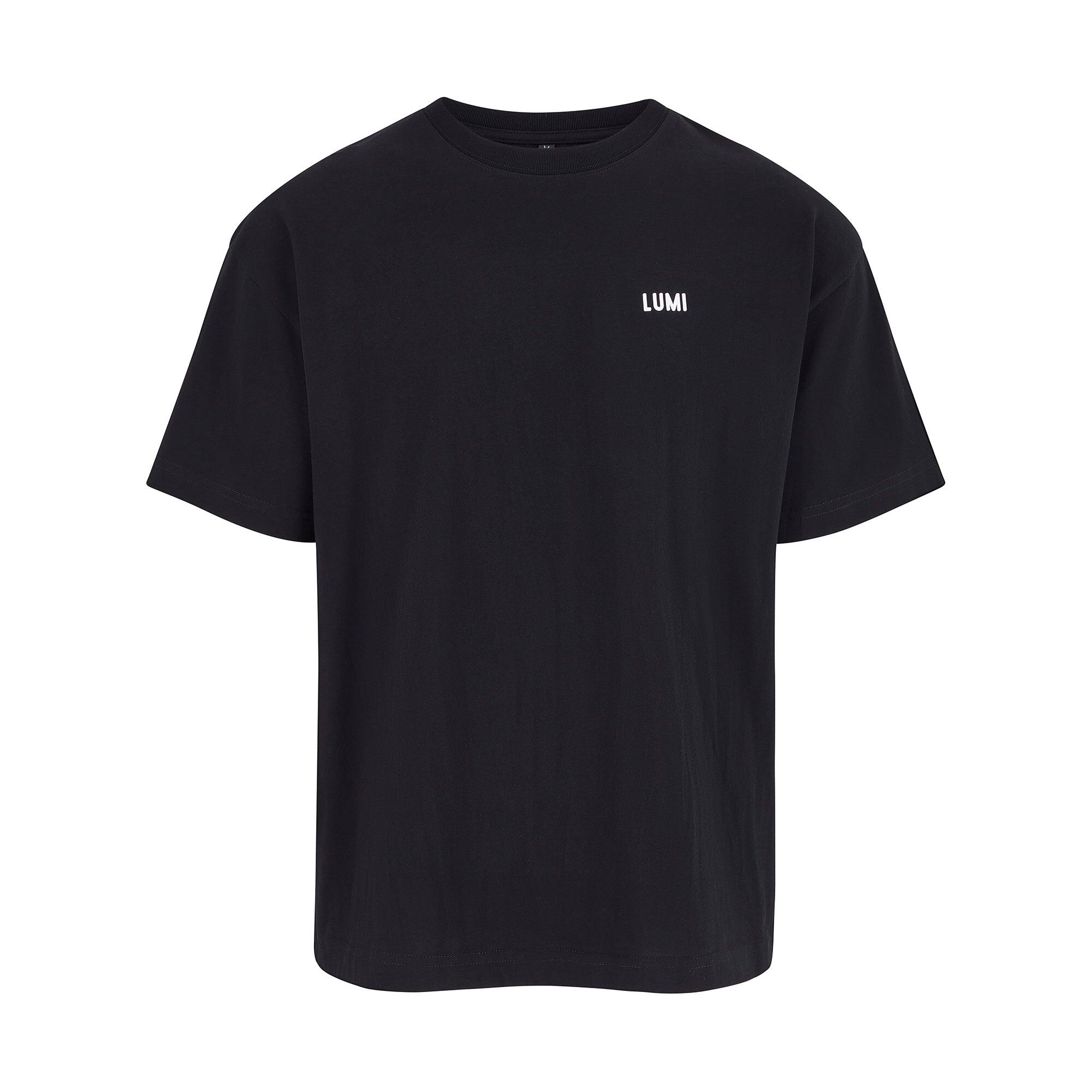 LUMI Men's Cold Club Black T-Shirt - Premium 230gsm 100% Cotton