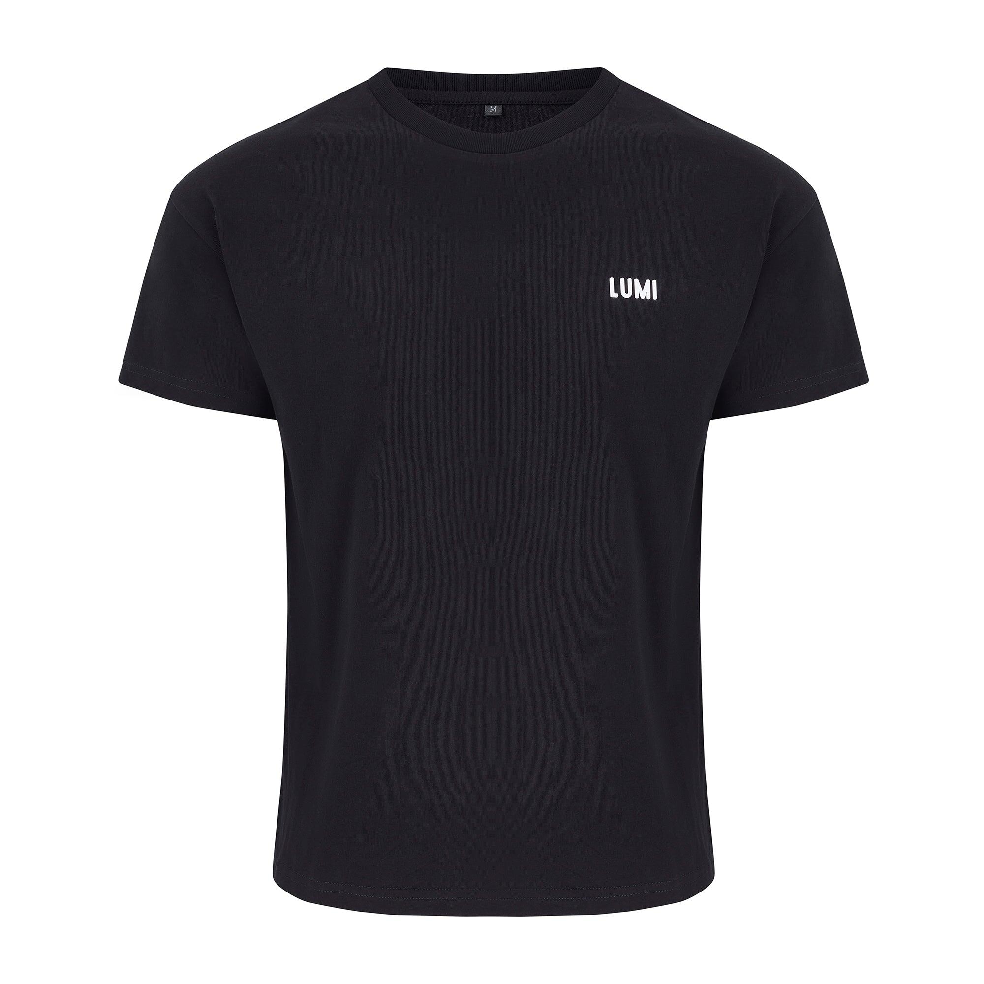 LUMI Women's Cold Club Black T-Shirt - Premium 230gsm 100% Cotton