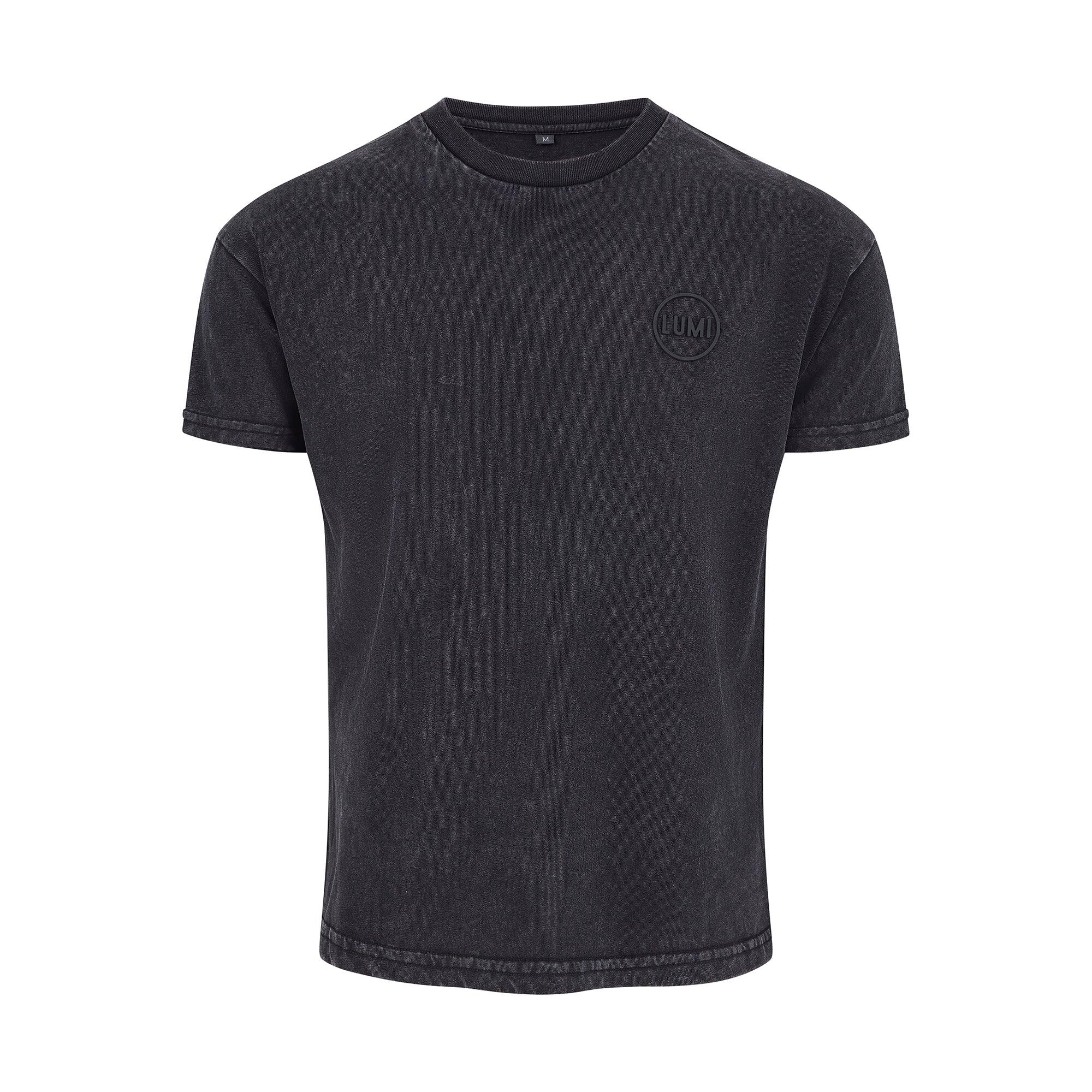 LUMI Women's Black Wash T-Shirt - Premium 230gsm 100% Cotton