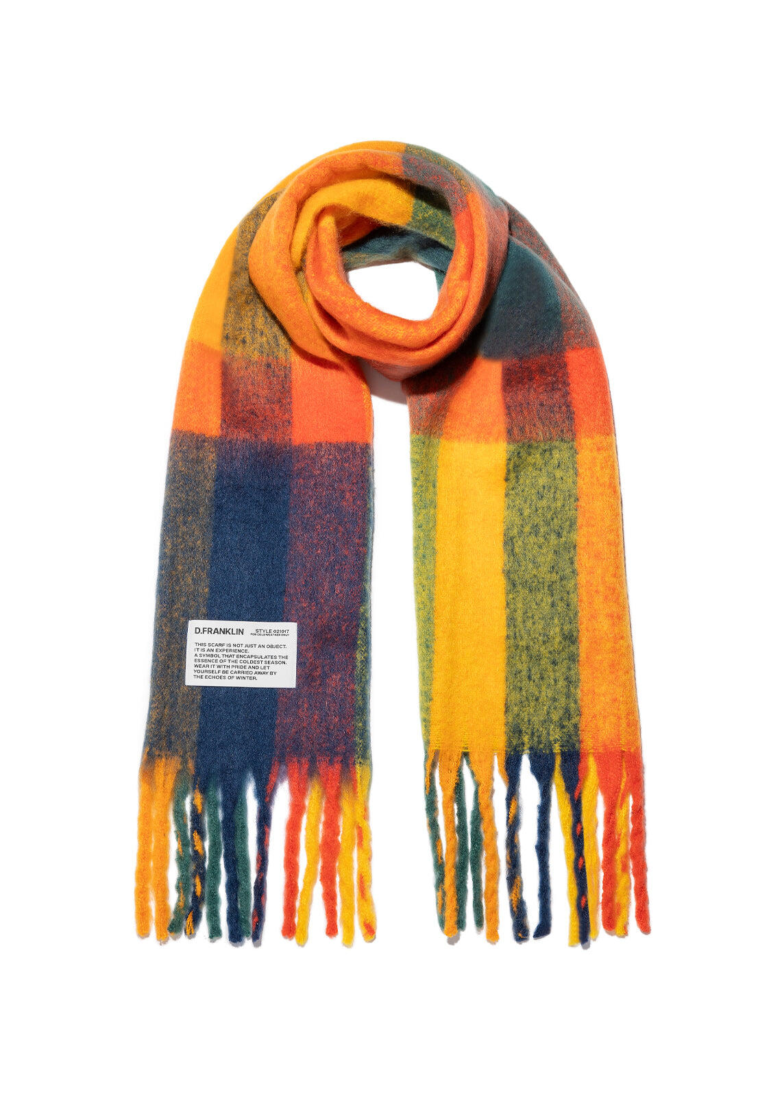 Sciarpa D. Franklin Nordic Bomb Plaid Scarf 4/5