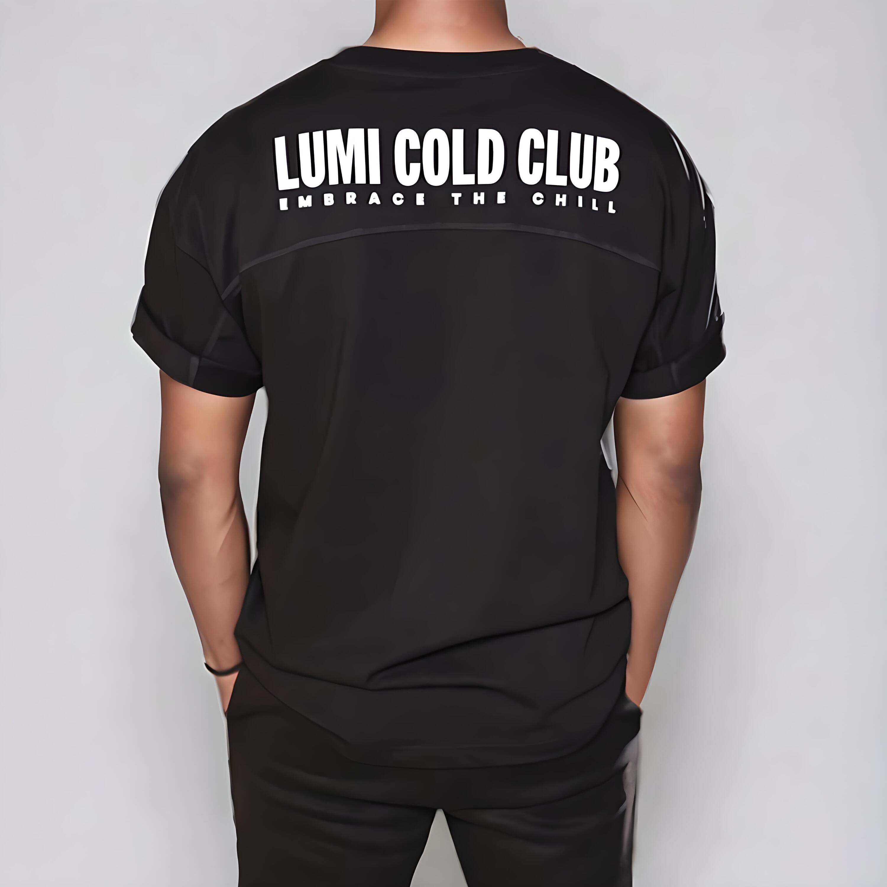 Men's Cold Club Black T-Shirt - Premium 230gsm 100% Cotton 2/3