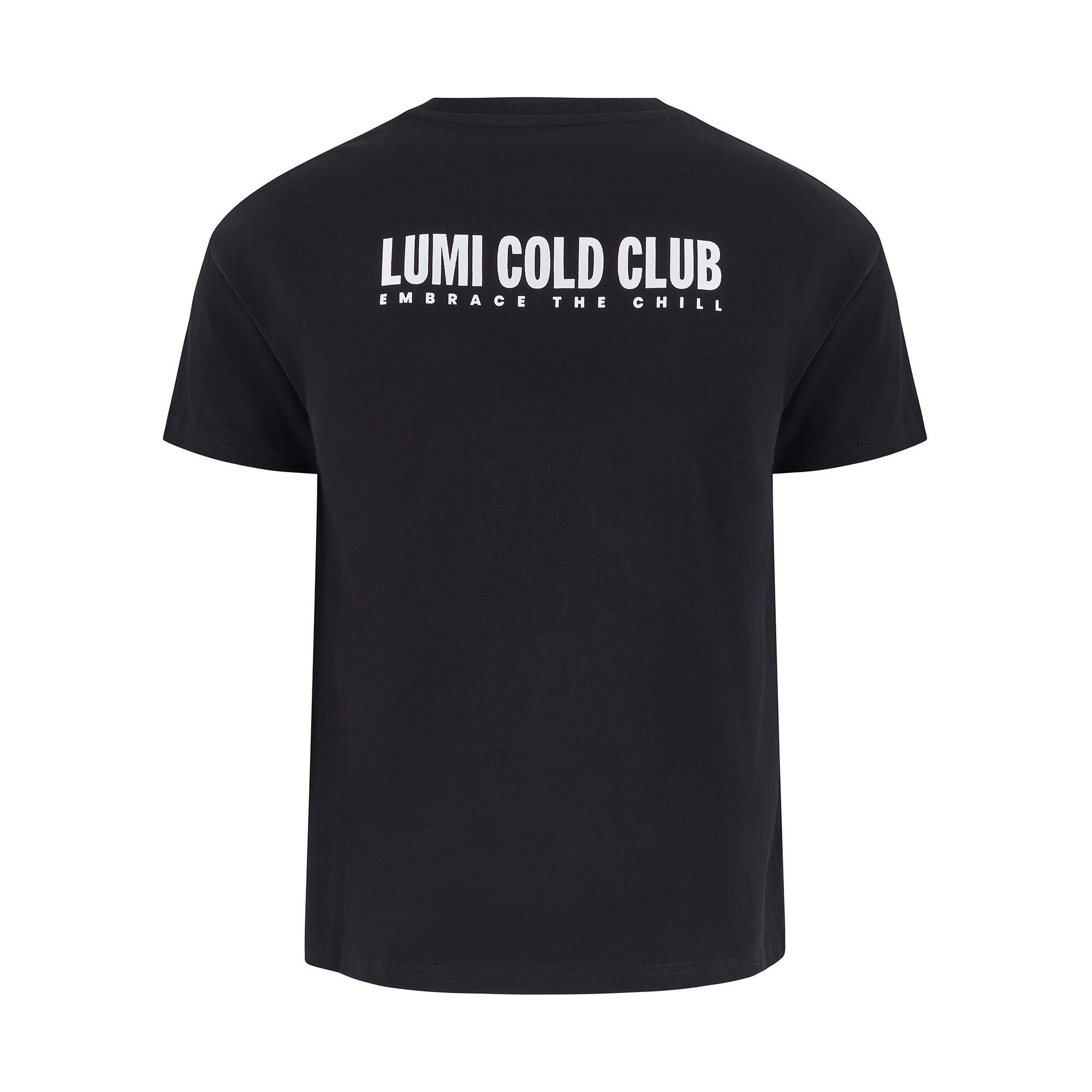 Women's Cold Club Black T-Shirt - Premium 230gsm 100% Cotton 3/3