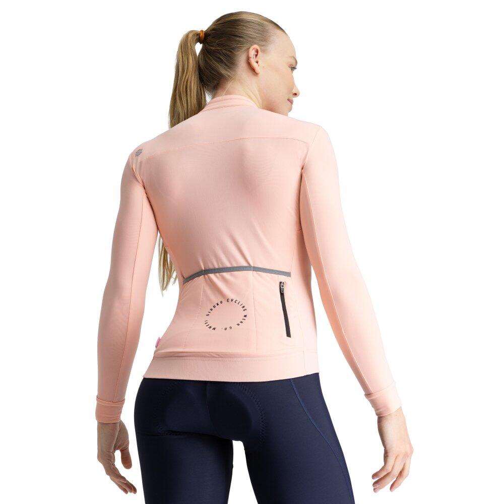 Maillot vélo thermique femme Cyclisme SRX M4 Danseuse Pêche Rosée 2/8