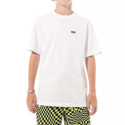 T-shirt vans left chest tee bo, wit, kinderen