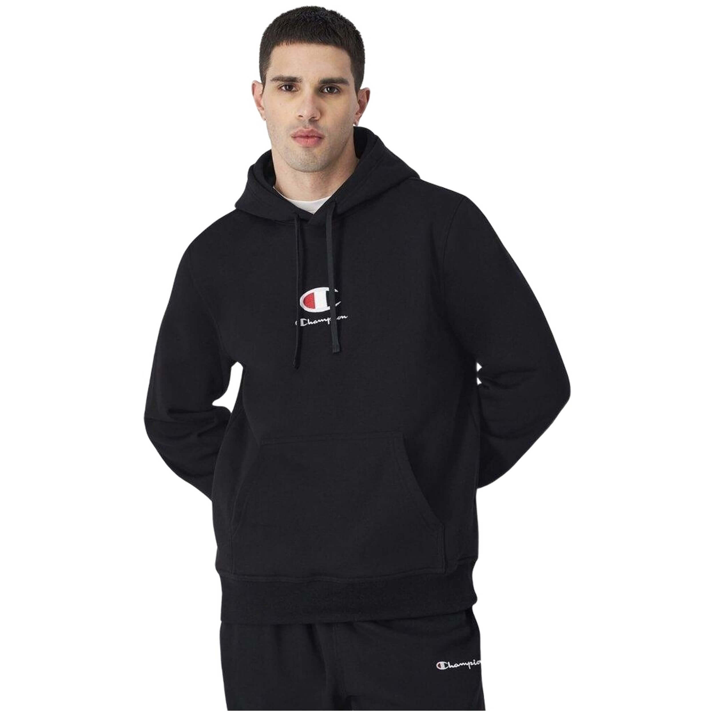 Champion - Sweat À Capuche Champion Modèle 220268-kk001 Pour Homme - Sweat-shirt - Noir - Decathlon