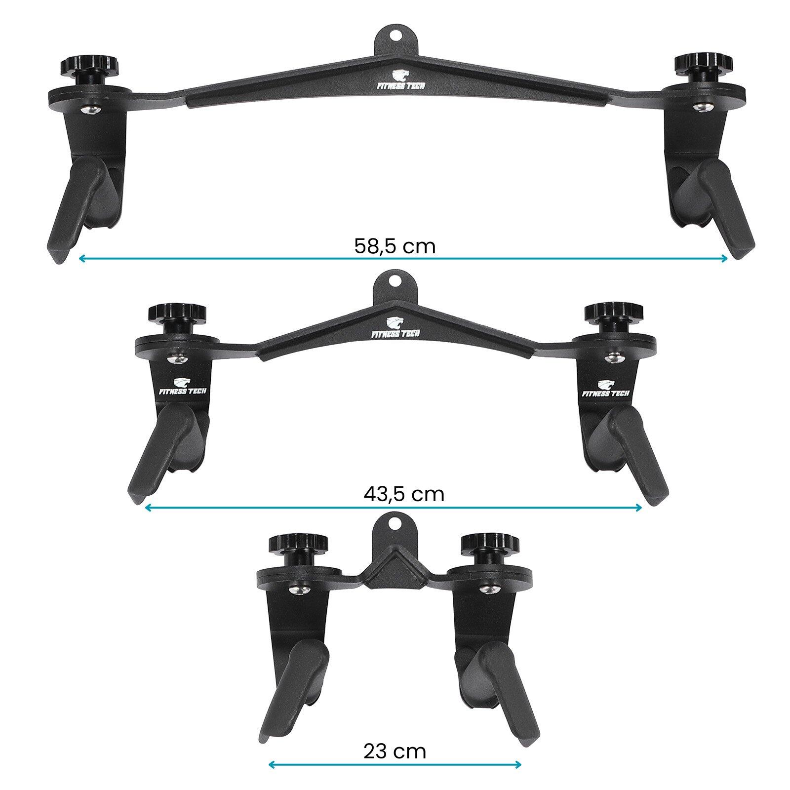 Conjunto de 3 punhos de polia multiposição Fitness Tech 5/6