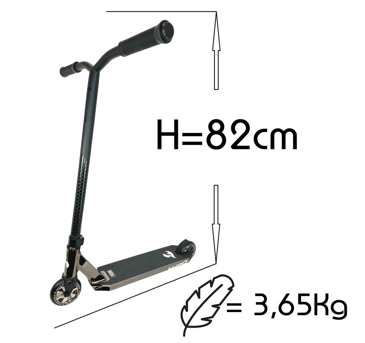 Chilli Pro Rocky Vol.3 Stunt-Scooter H=82cm Schwarz/Schwarzchrome + Griptape 2/7