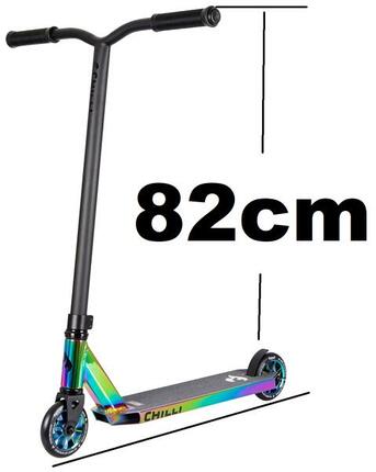 Chilli Pro Base Rocky Stunt-scooter H=82cm neochrome + Fantic26 Griptape