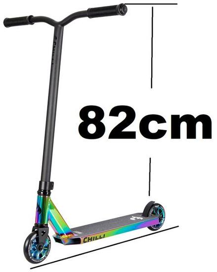 Chilli Pro Base Rocky Stunt-scooter H=82cm neochrome + Fantic26 Griptape