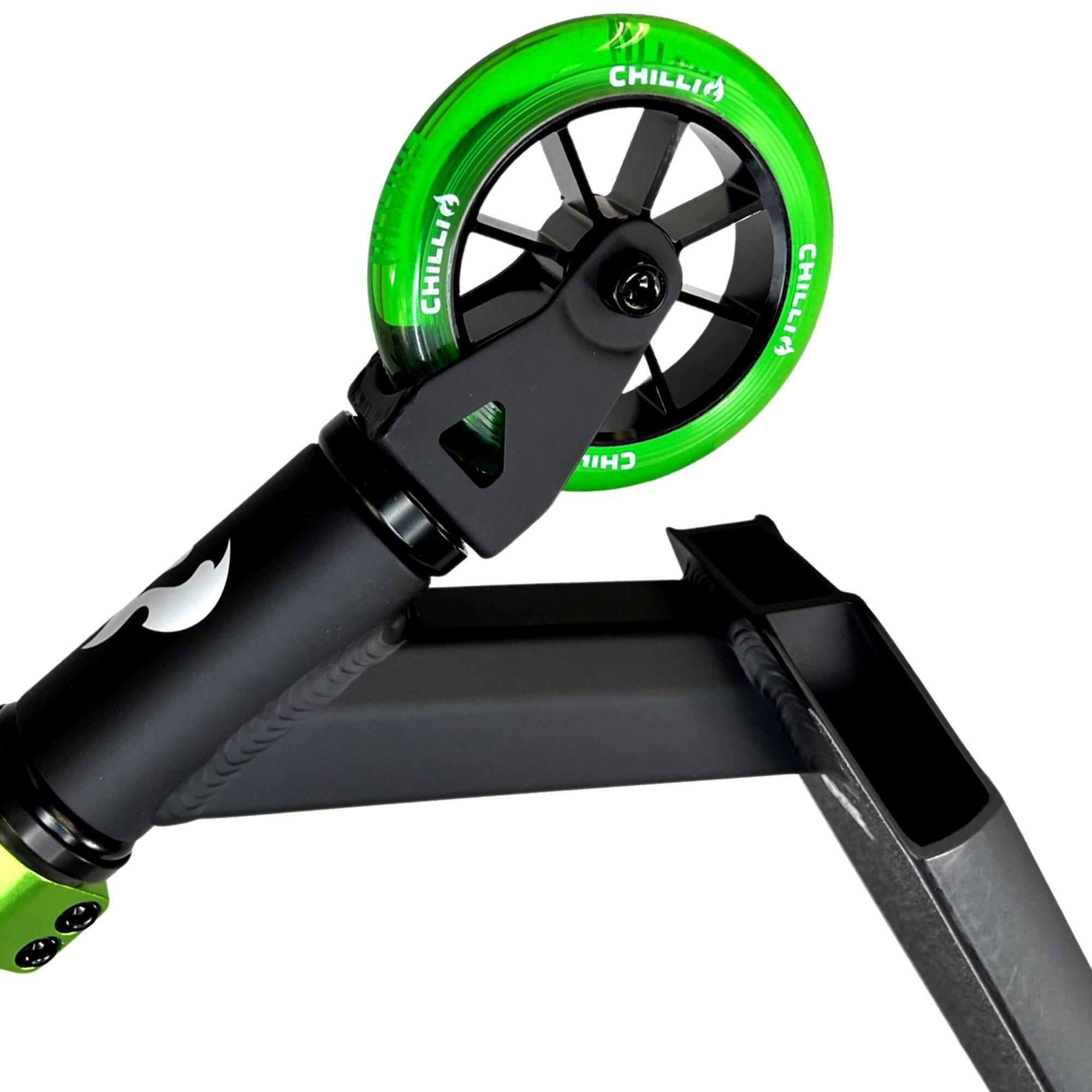 Chilli Pro Base S Stunt-Scooter H=79cm Schwarz/Grün 5/7