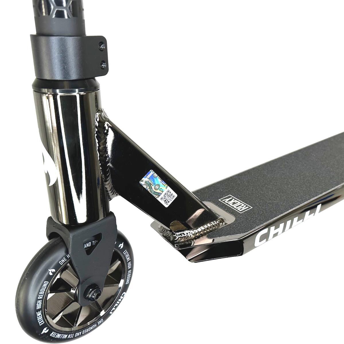 Chilli Pro Rocky Vol.3 Stunt-Scooter H=82cm Schwarz/Schwarzchrome + Griptape 4/7