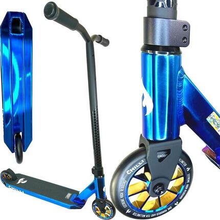 Chilli Pro Rocky Vol.3 Stunt-Scooter H=82cm Schwarz/Blauchrome + Griptape