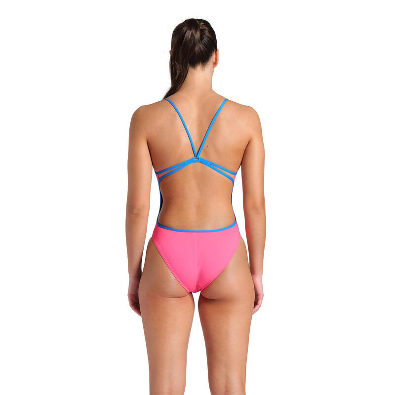 Costum de baie pentru femei Arena Swimsuit Lace Back Solid