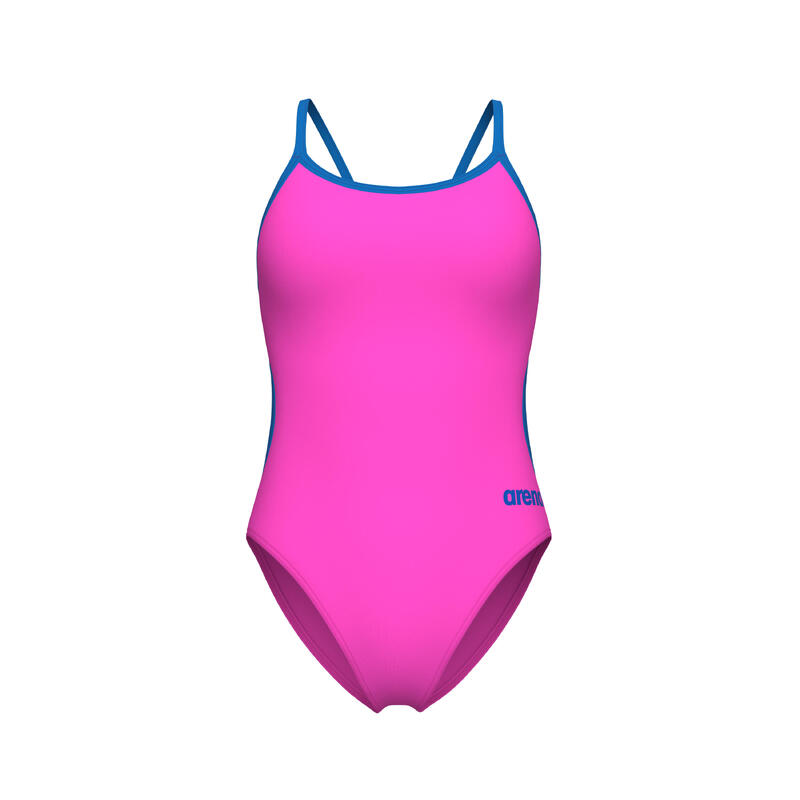 Costum de baie pentru femei Arena Swimsuit Lace Back Solid