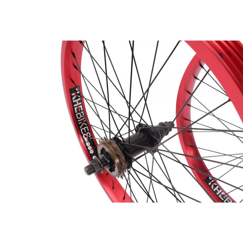 BMX Paire de roues KHE PRISM 20 pouces rouge