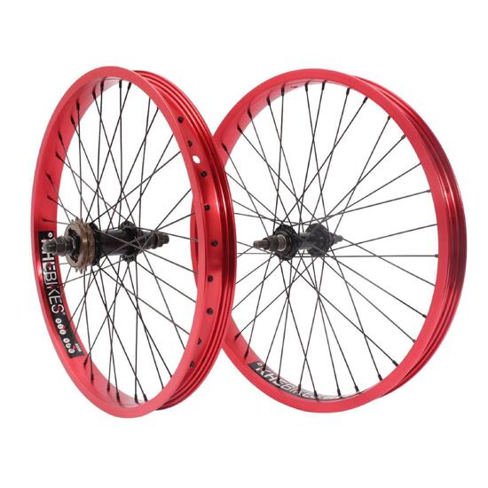 Zestaw kół BMX KHE PRISM 20 cali czerwony