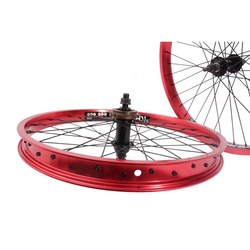 BMX Paire de roues KHE PRISM 20 pouces rouge