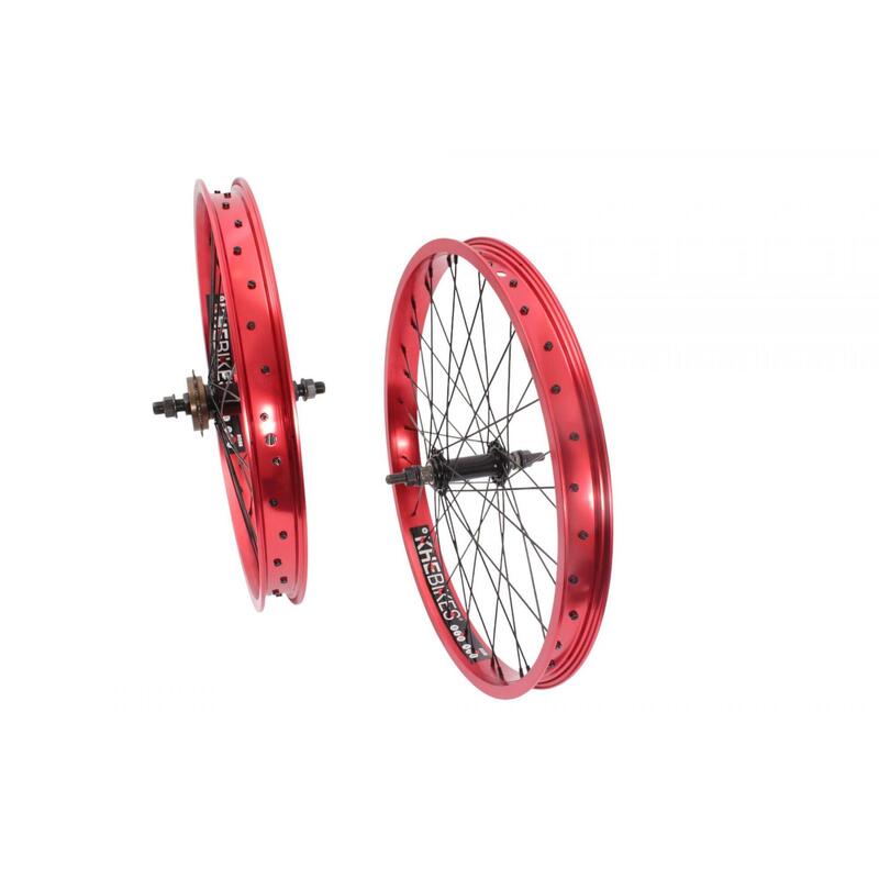 BMX Paire de roues KHE PRISM 20 pouces rouge