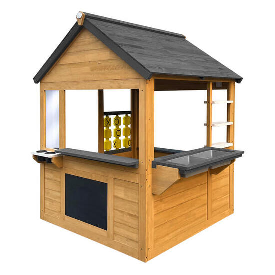 Casetta da giardino per bambini in legno Marrone/Antracite Lynn