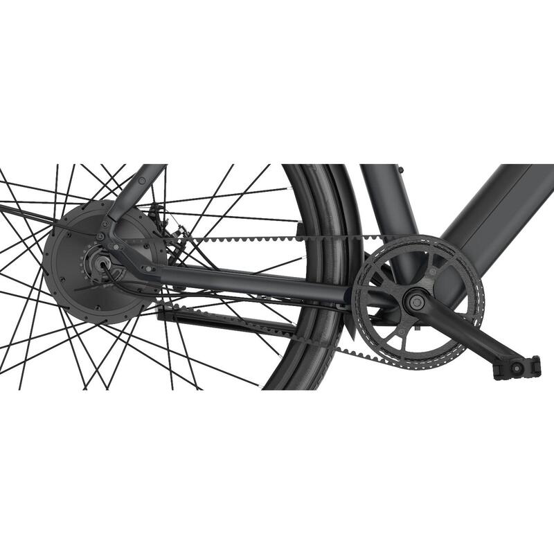 Vélo électrique DAY SPORT Cargo Noir 28'' 80km 460Wh Courroie, PB AV+AR