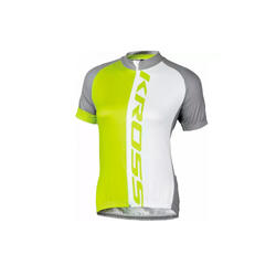 Maillot Kross Gris Blanc et Citron Vert - Flow Lady