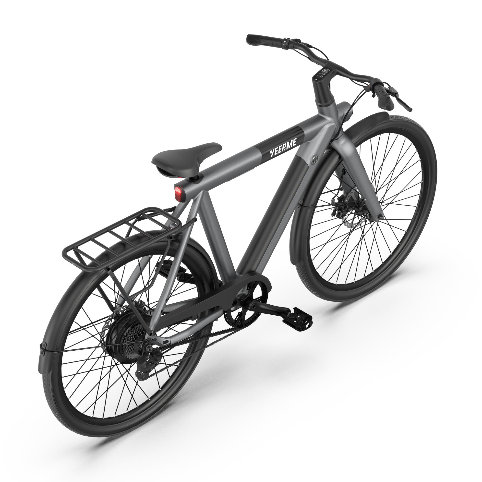 Elektrofahrrad DAY SPORT RC Grau 28'' 80km 460Wh Riemen, Gepäckträger H 2/7