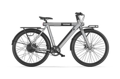 Elektrofahrrad DAY SPORT Cargo Grau 28'' 80km 460Wh Riemen. Gepäckträger V+H