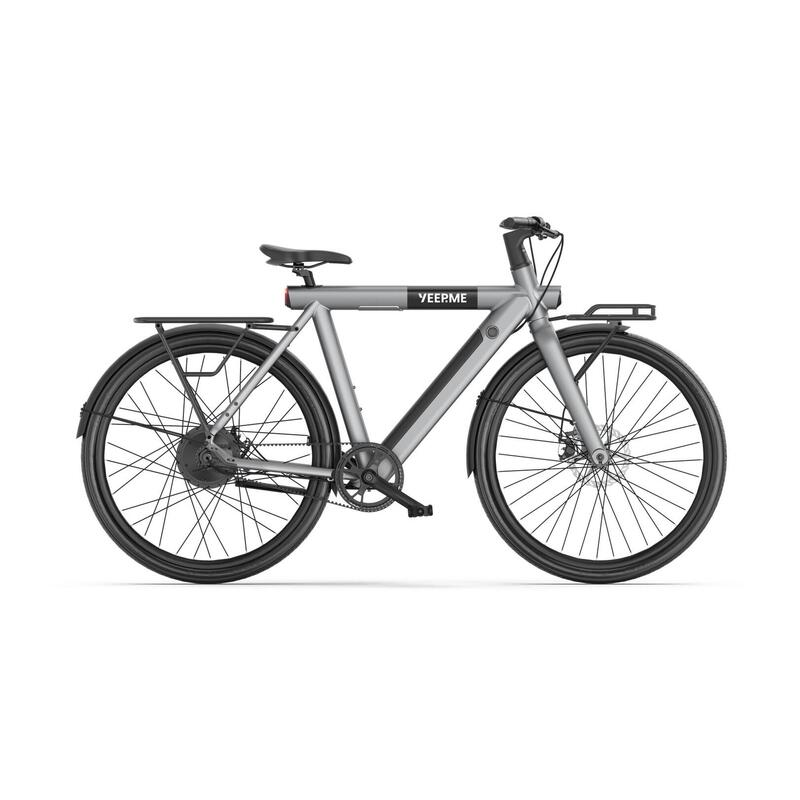 Vélo électrique DAY SPORT Cargo Gris 28'' 80km 460Wh Courroie, PB AV+AR