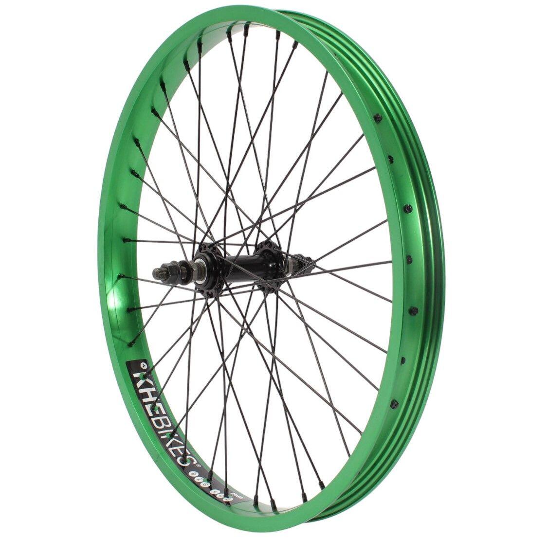 Bmx roda dianteira khe prism 20 polegadas verde