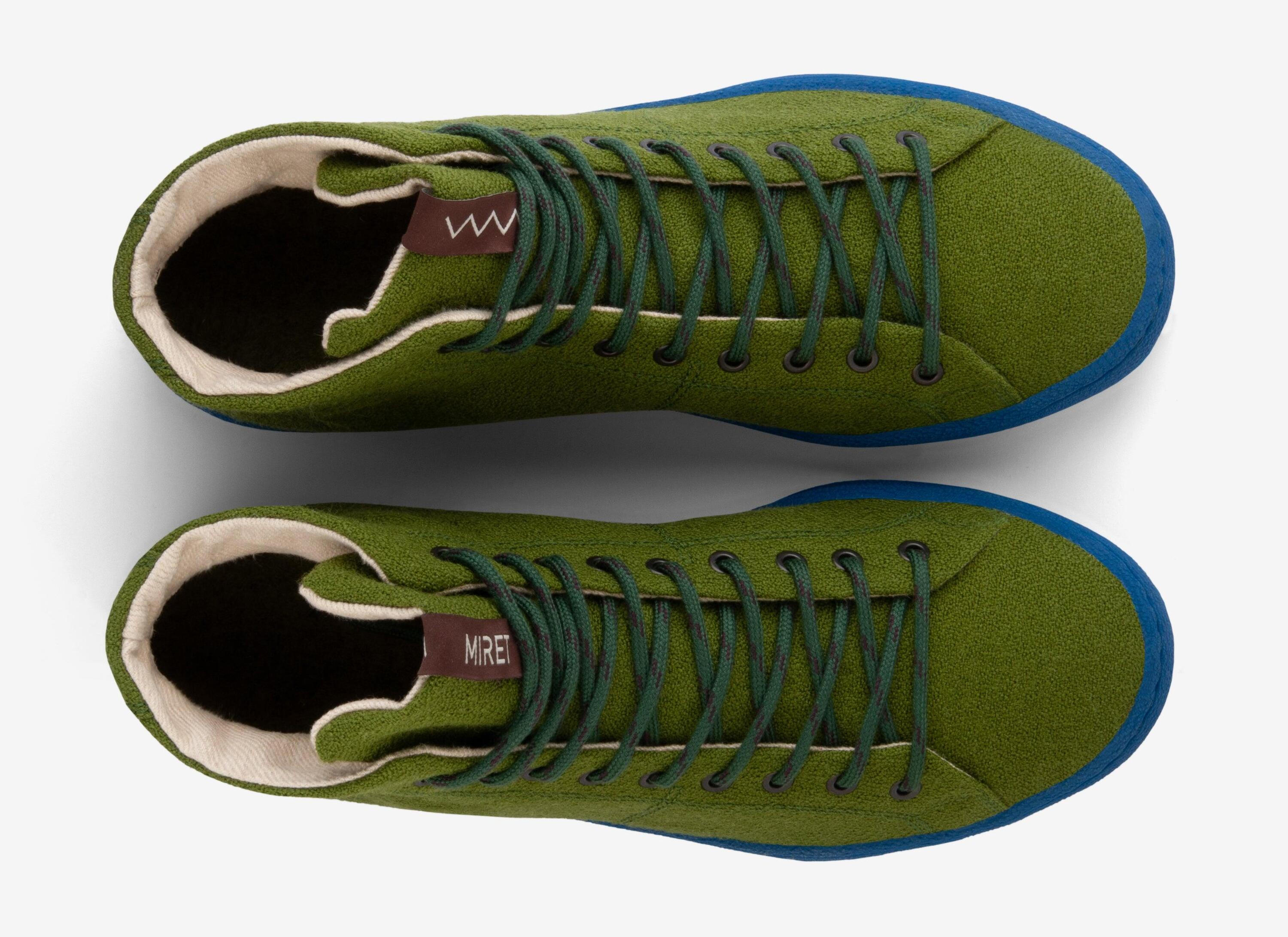 ERILO Moss x Blue - Zapatillas 97% naturales 3/4