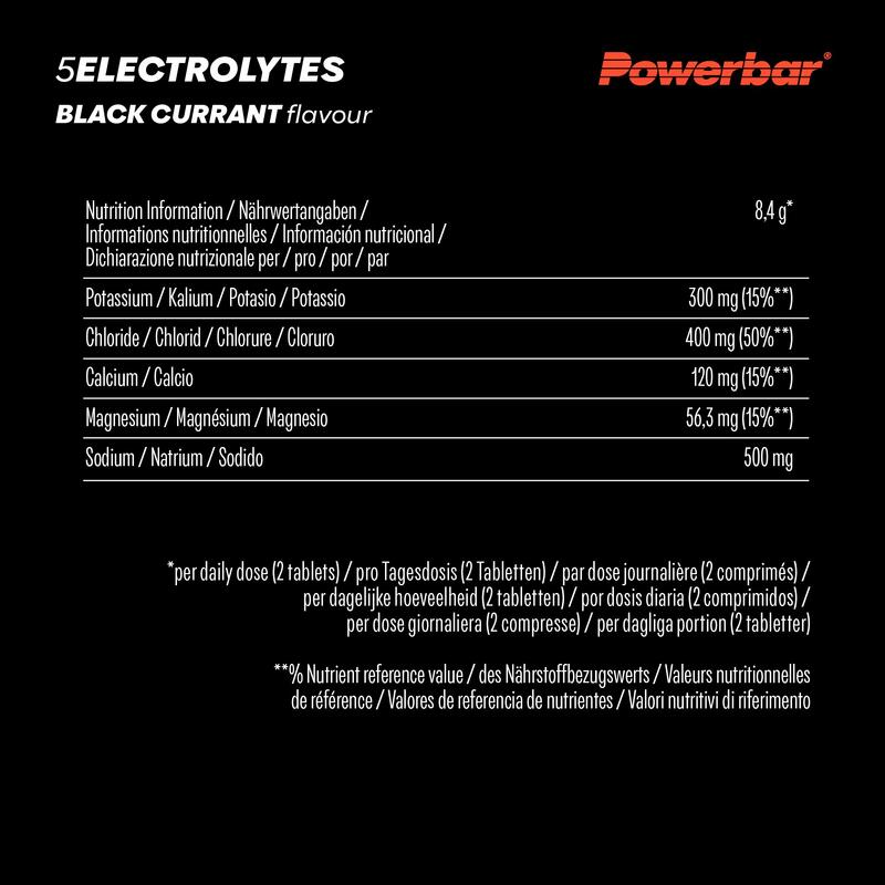 5 Electrolytes 10caps Powerbar (lot de 12)
