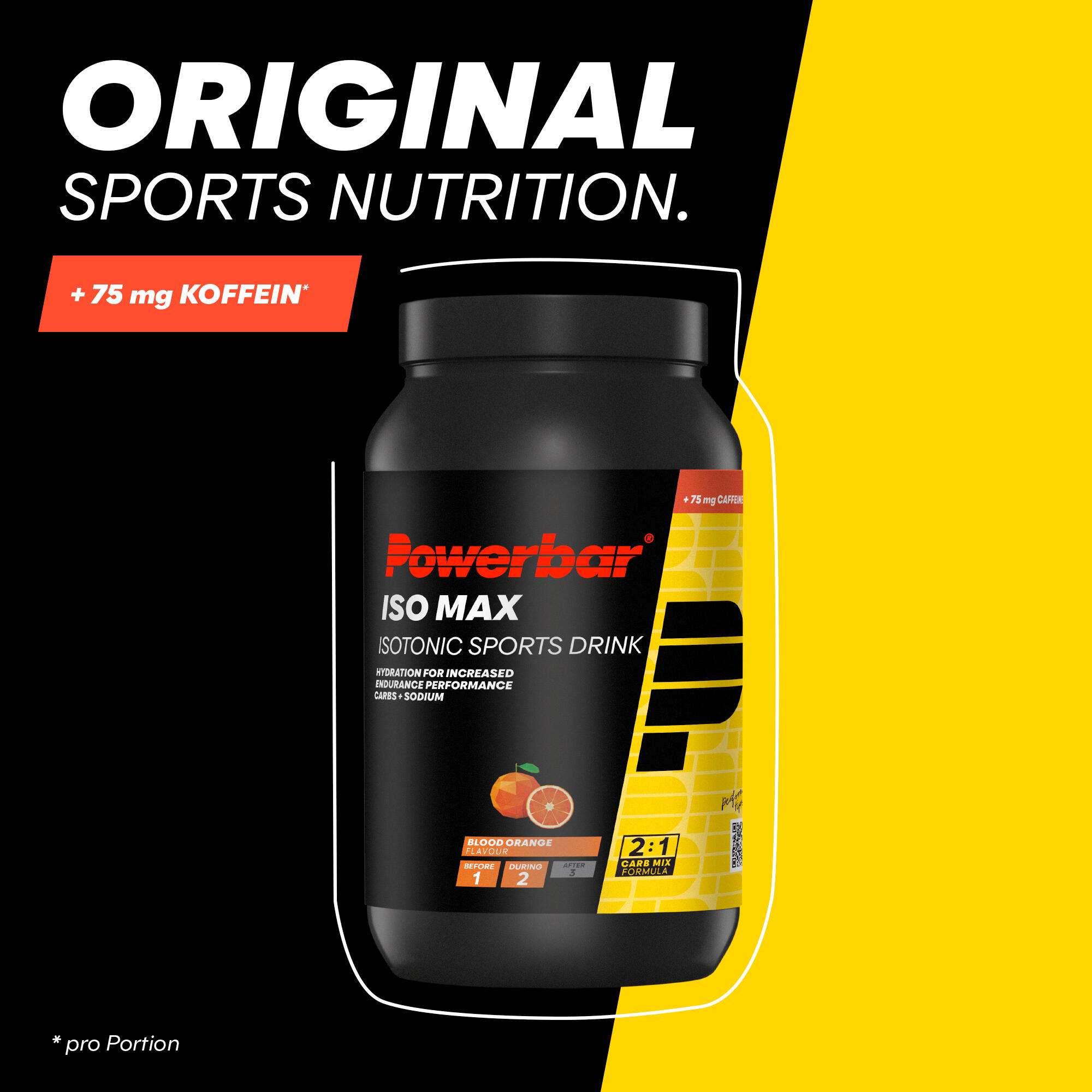 Boisson isotonique PowerBar IsoMax - Red Orange (1200g) 2/7