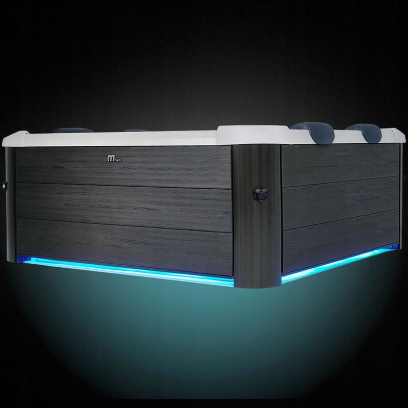 Wanna z hydromasażem ogrodowa MSpa OSLO PLUS oświetlenie LED 6 osób 1150 litrów