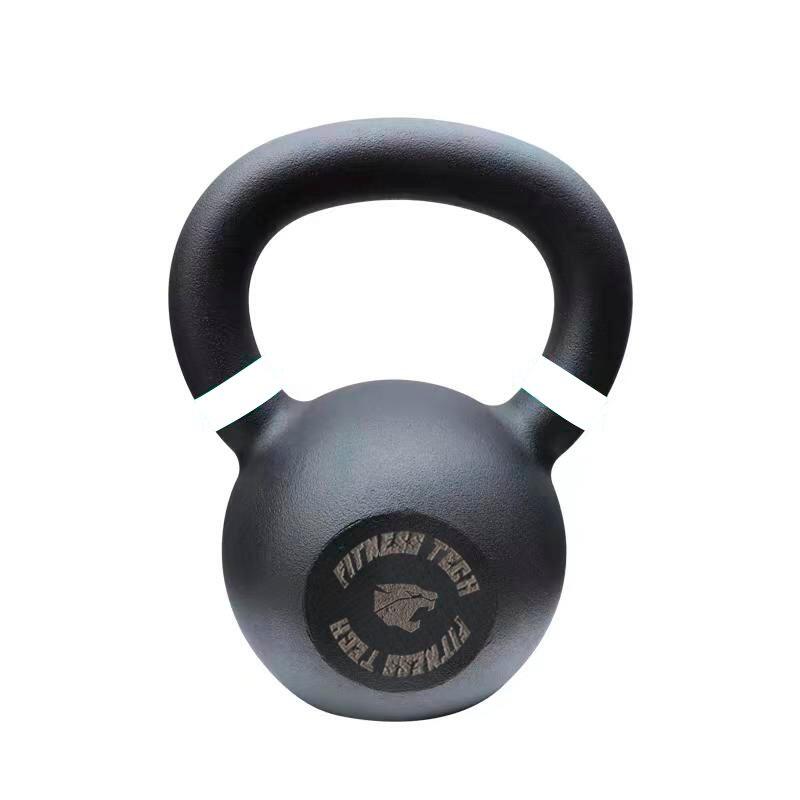 Fitness Tech - Kettlebell En Fonte 14kg Fitness Tech - Kettlebell - Blanc|noir - 14 Kg - Decathlon