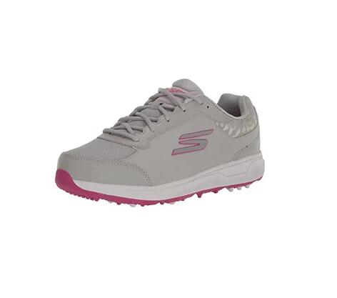 SKECHERS Skechers Go Golf Prime Zapatos Mujer, Gris/Rosa