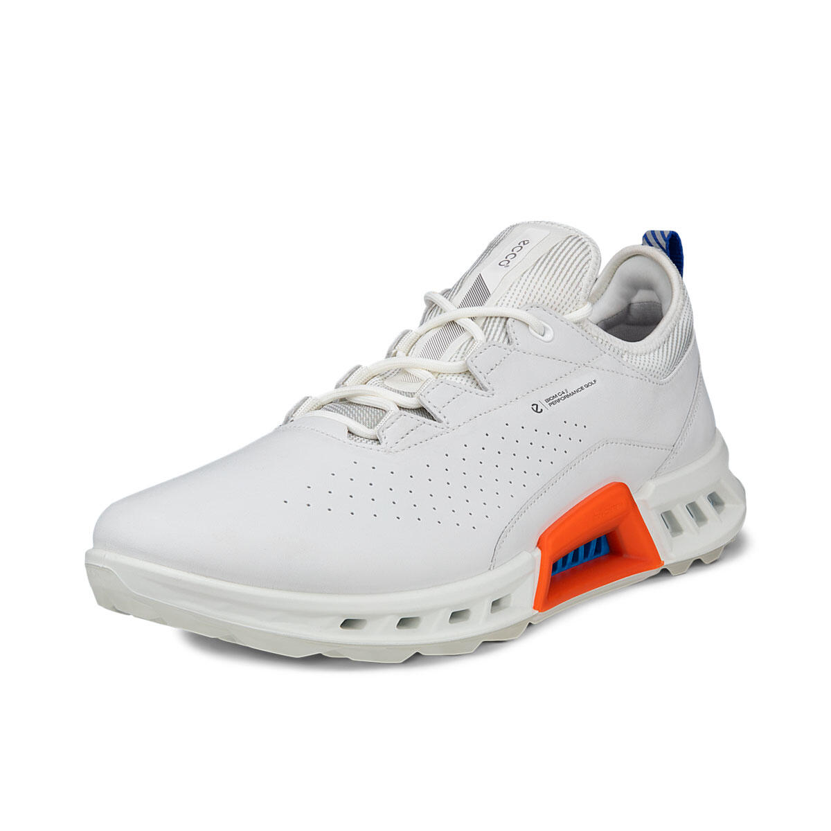 ECCO ECCO Men's Biom C4 2024, Golfschoenen voor heren, Wit/Oranje
