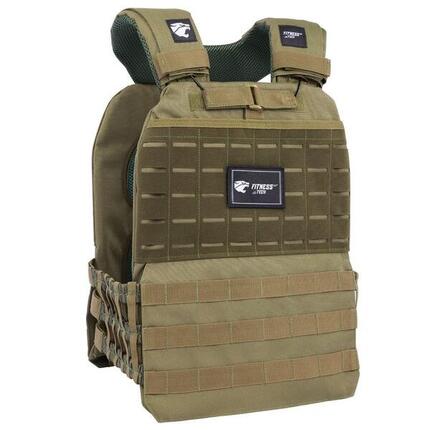 Gilet Lesté Musculation avec Plaques 8kg Fitness Tech Vert