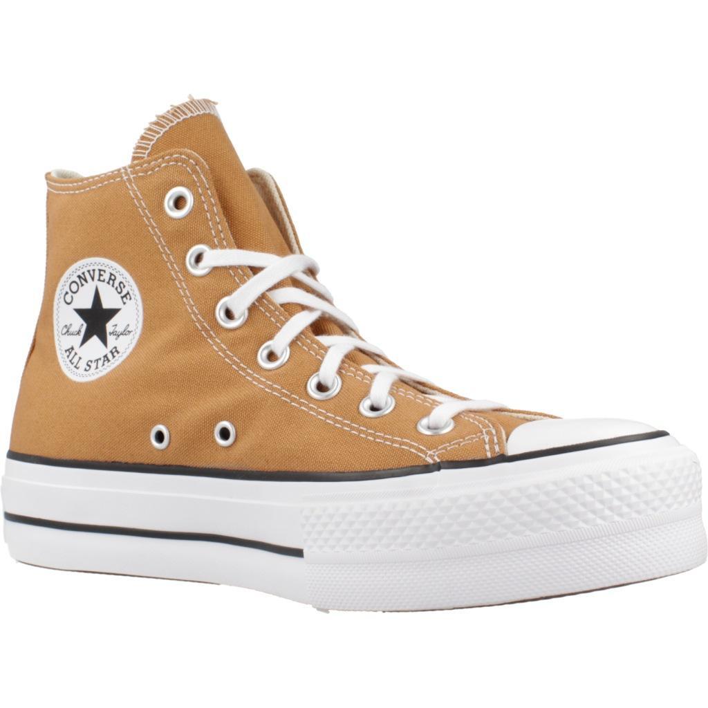 Baskets Converse Modèle Chuck Taylor All Star Lift Couleur Marron 5/5
