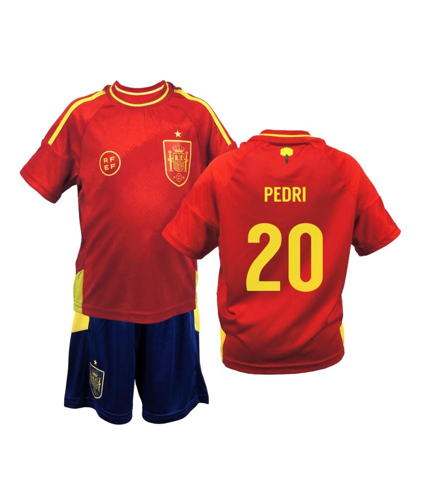 SPAIN Camiseta Niños Fútbol España Eurocopa 2024 1ª Equipación Réplica Oficial  Pedri