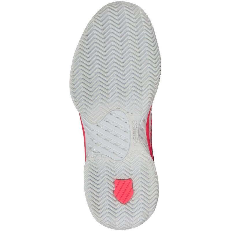 Women's Tennis Shoes HYPERCOURT EXPRESS 2 CLAY WHITE/ORCHID PETAL/NEON BLAZE