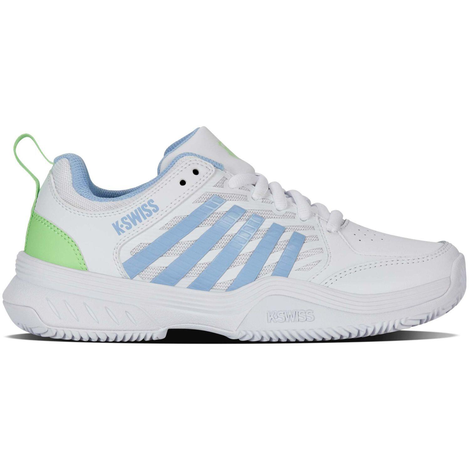 K-swiss - Chaussures Tennis Femmes K-swiss Court Express 2 - Chaussures De Sport - Blanc|bleu|vert - Decathlon