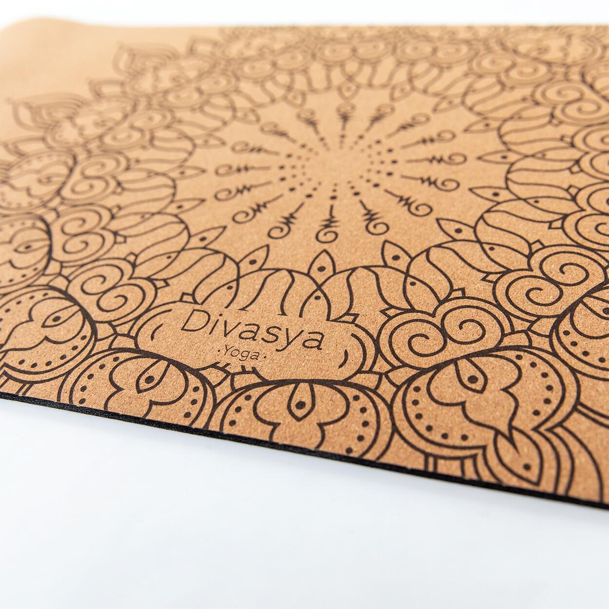 Ginocchiera da yoga in gomma naturale e sughero | extra large 64 x 33 cm 5/6